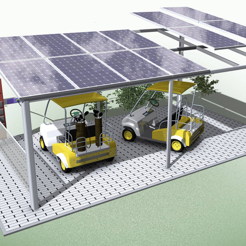 Ρυθμιζόμενος κατασκευαστής Carport Solar Panel Rack
