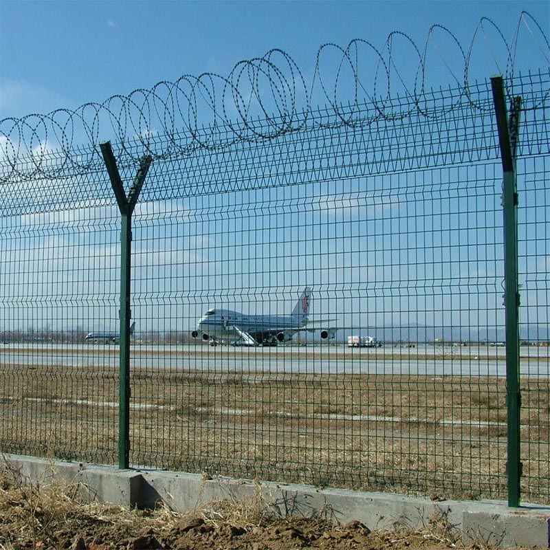 Φράχτη αεροδρομίου Τύπου Υ Φράχτη με συρματοπλέγματα ασφαλείας
