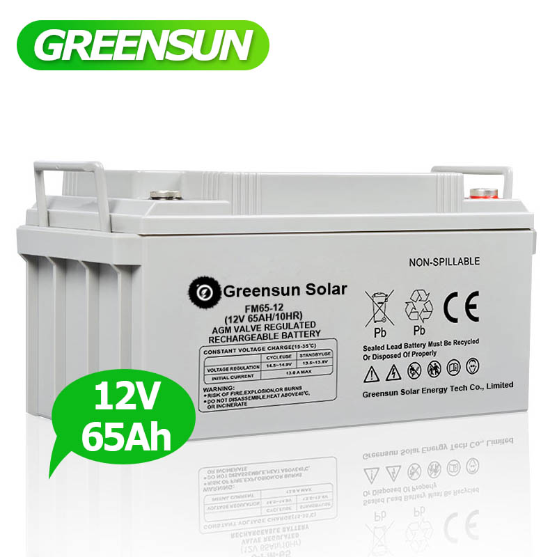 Rechargeable Deep Cycle AGM Battery Pack 12v 65ah Τιμή
