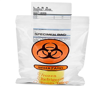 Πλαστική τσάντα δειγμάτων βιολογικού κινδύνου