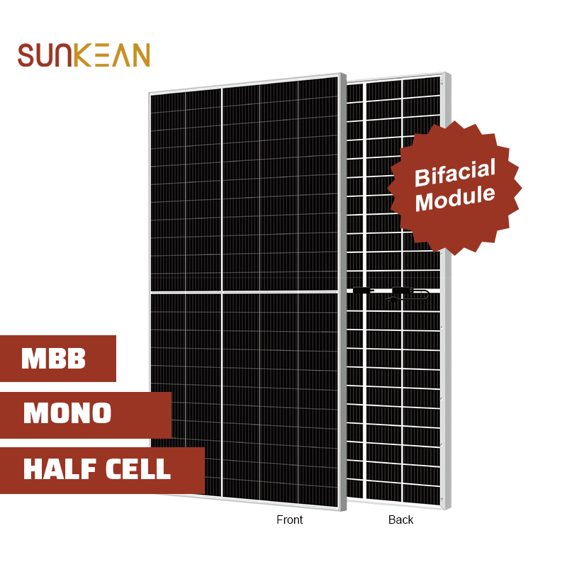 Μέγεθος κυψέλης 210mm 555W 110Cells Mono Bifacial ηλιακό πάνελ
