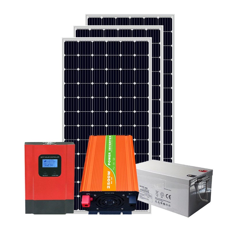 Ηλιακό φωτοβολταϊκό σύστημα 1KW 2KW 3KW 4KW 5KW εκτός δικτύου για οικιακή κατανάλωση
