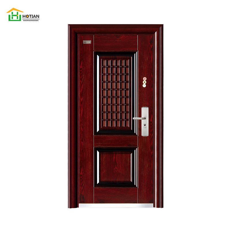 Καλής ποιότητας Βίλα με χαλύβδινη πόρτα ασφαλείας Κύρια πύλη σιδερένια μπροστινή πόρτα εισόδου
