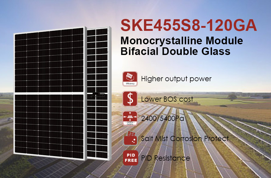 Ηλιακό πάνελ διπλού γυαλιού 182mm 455W MBB