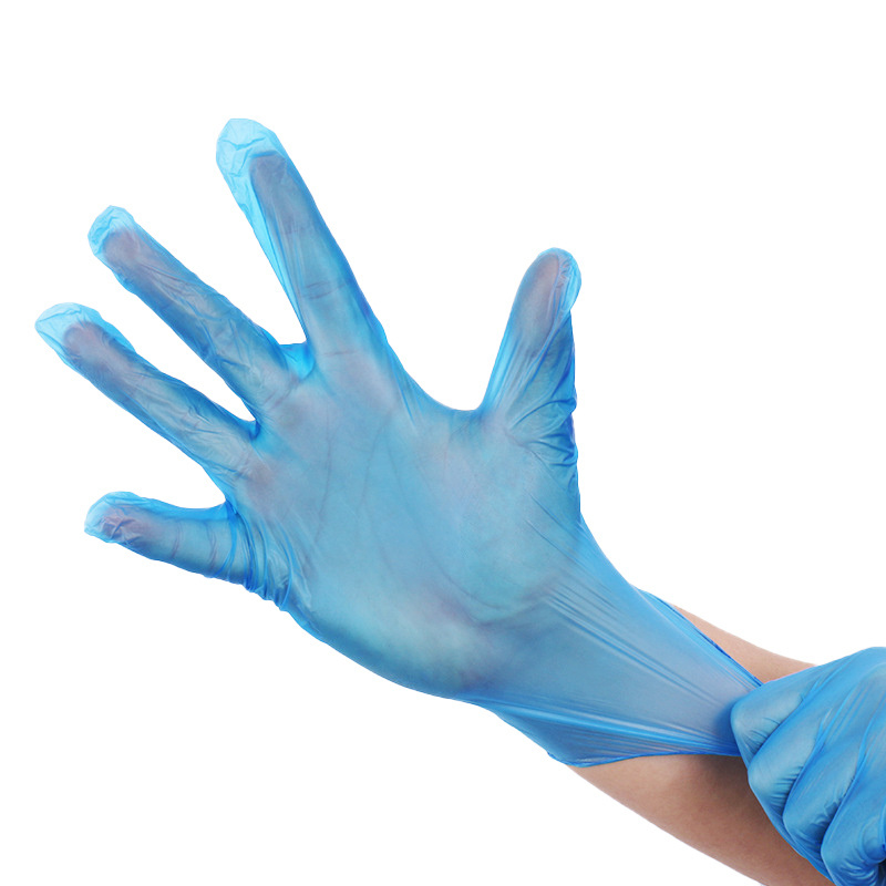 
      Μπλε γάντια βινυλίου χωρίς πούδρα
     </font></font>