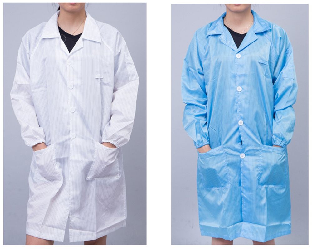 Επαναχρησιμοποιούμενα Cleanroom ESD Safe Lab Coats