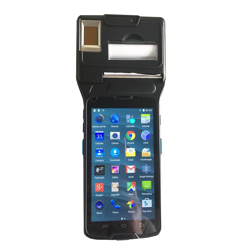 Πιστοποιημένο από το FBI Smartphone δακτυλικών αποτυπωμάτων 4G με θερμικό εκτυπωτή
