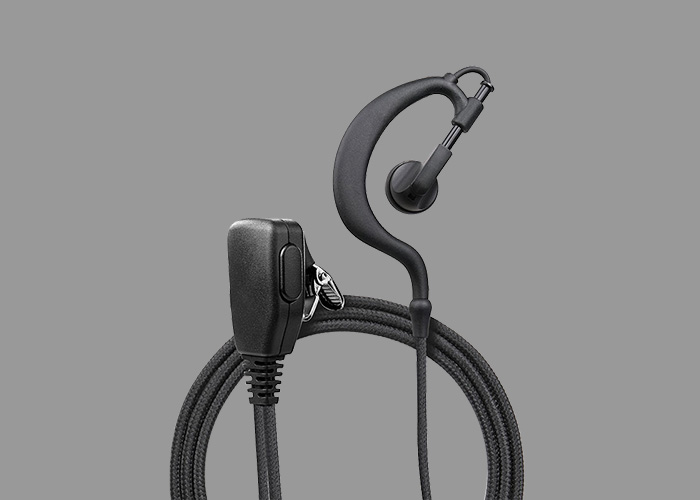Γάντζος αυτιού walkie talkie με μικρόφωνο ptt