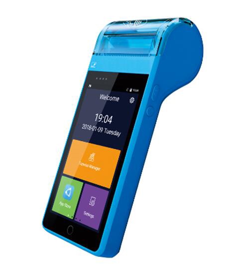 4G Microfinance Android NFC Σάρωση γραμμωτού κώδικα MPOS με PSAM
