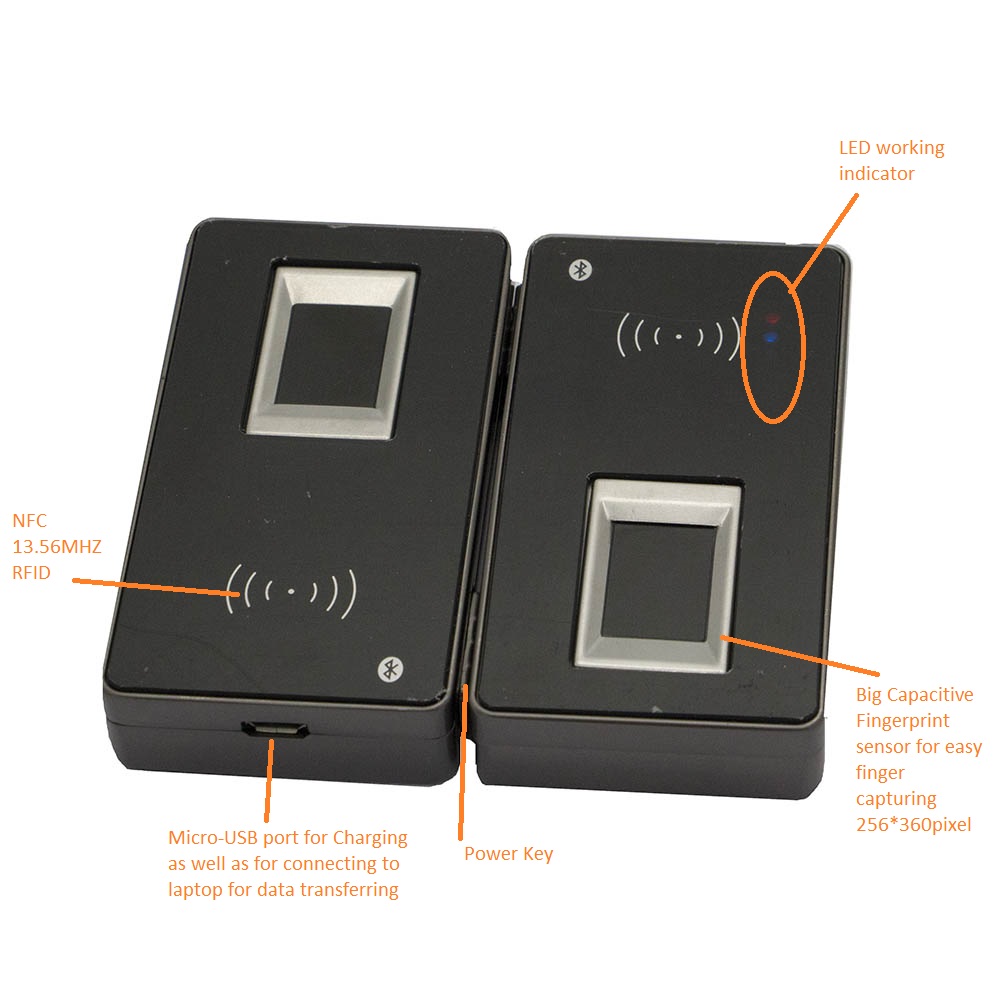 Αναγνώστης δακτυλικών αποτυπωμάτων SFT Bluetooth
