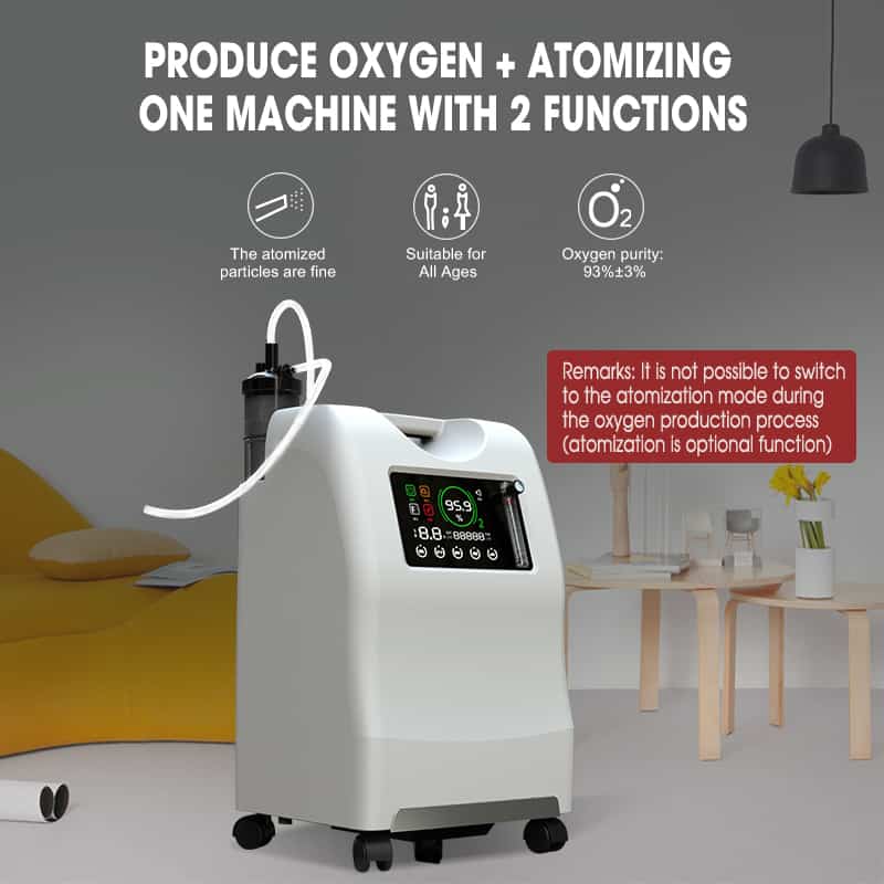 Συμπυκνωτής Οξυγόνου 5L Χρήσης για το σπίτι και το νοσοκομείο