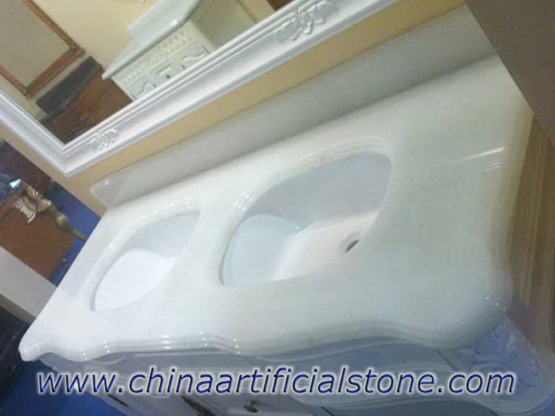 Μπλουζάκια νεσεσέρ με μαργαριτάρι λευκό ανακυκλωμένο Magna Glass Surface