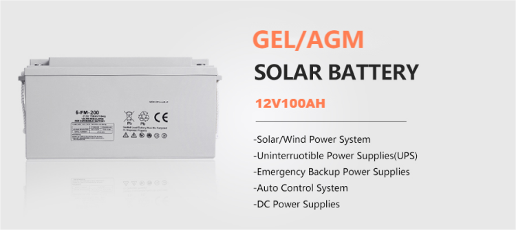 Προμηθευτής AGM Solar Energy Storage Batteries