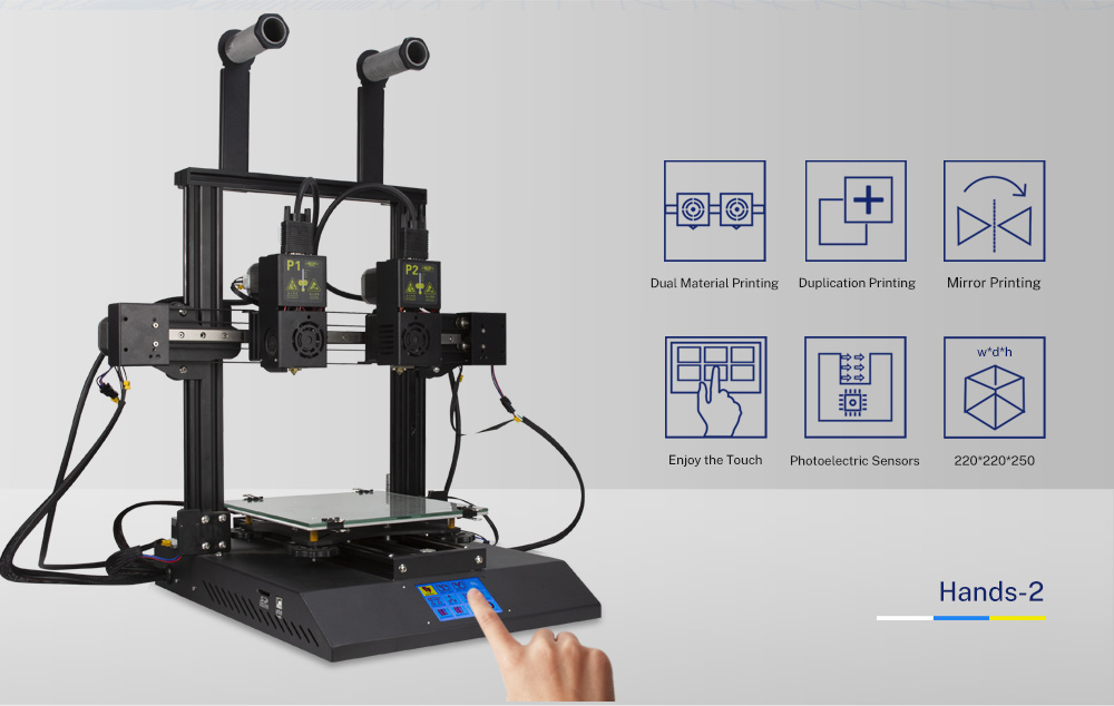 Λειτουργία 3D εκτυπωτή TENLOG Hands 2 DMP