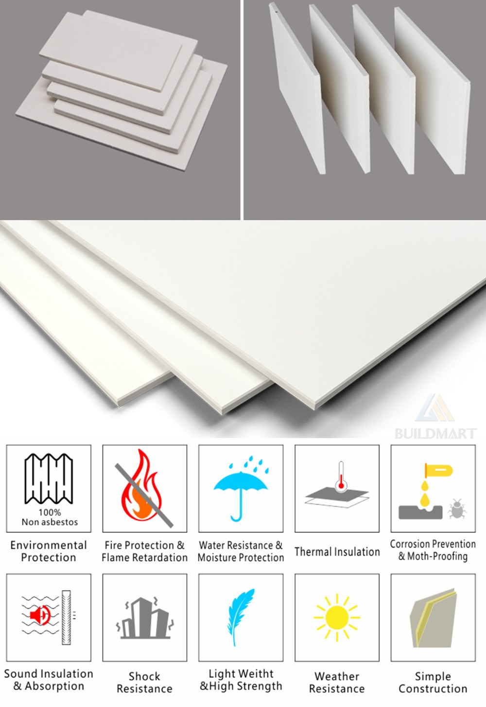 Οροφή Fiber Cement Board