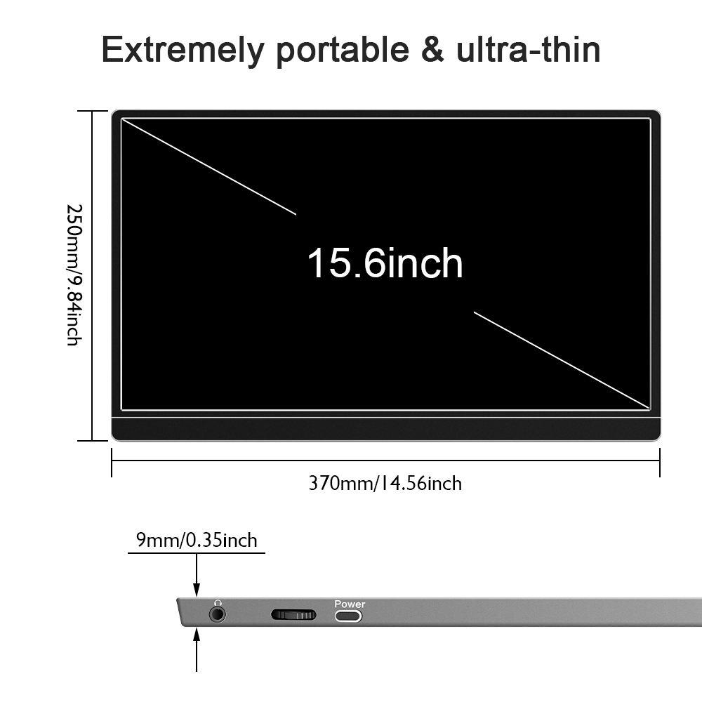 Οθόνη gaming LCD 15,6 ιντσών 4k usb type-c