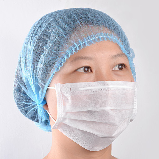 Νοσοκομειακή ελαστική μανσέτα μιας χρήσης ​Μη υφαντά στρογγυλά καπέλα
