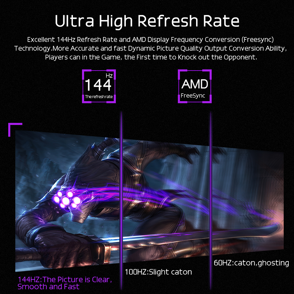 Φορητή οθόνη 144Hz hdr ips ultra gaming