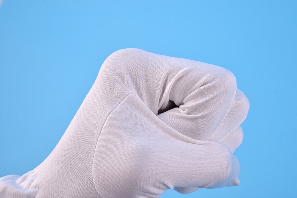 Γάντια κοσμημάτων ESD Microfiber White Polyester Χονδρική