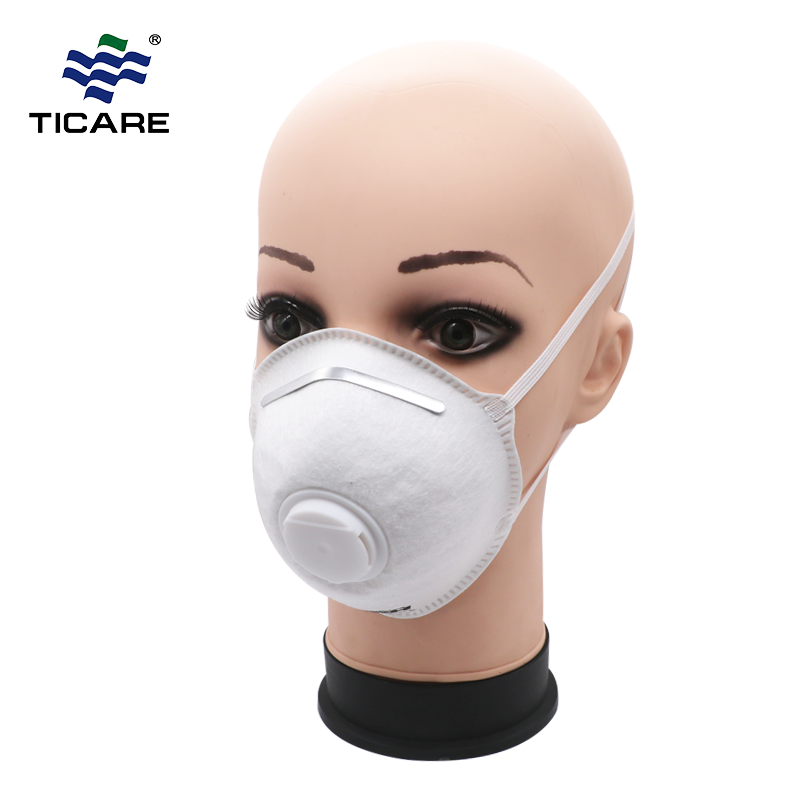 Earloop N95 Pollution Respirator Dust Mask με βαλβίδα ή χωρίς
