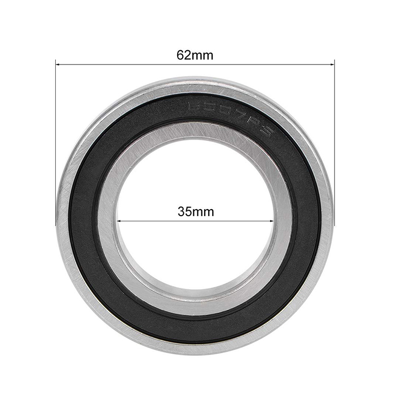 Groove Bearings Z2 6007-2RS Rubber Shielded Carbon Steel China Golden Distributor
