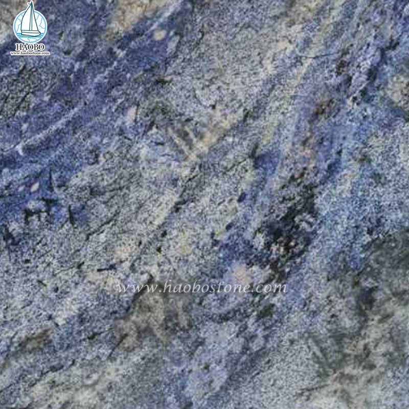 Φυσική πέτρα Μπαΐα Μπλε Γρανίτης Αναμνηστική επιτύμβια στήλη για νεκροταφείο
