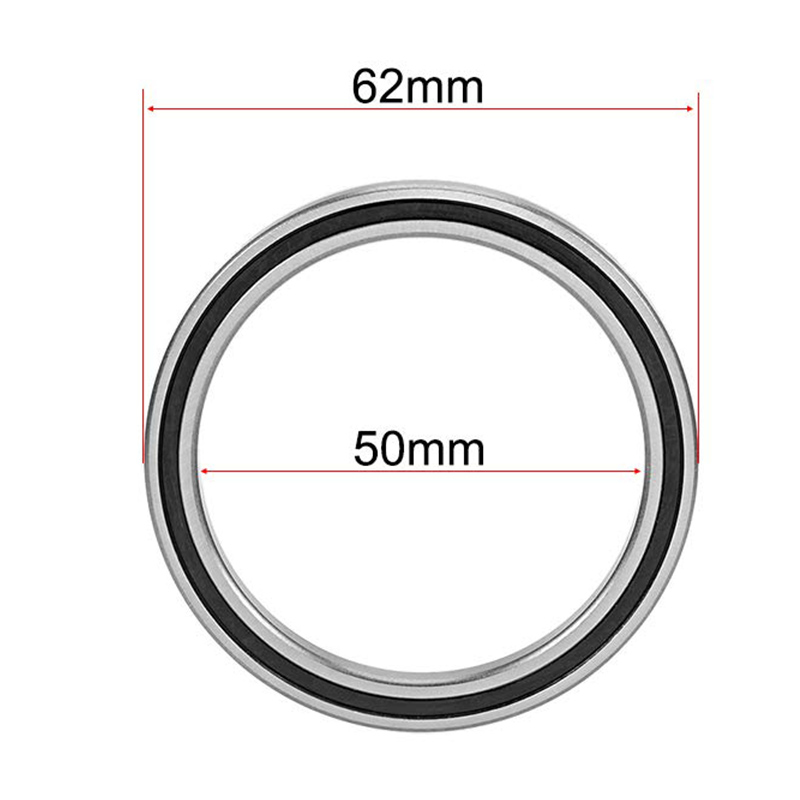 Extra Thin 6710-2RS Ball Bearings 50mm x 62mm x 6mm Double Sealed Chrome Steel Bearing Factory
