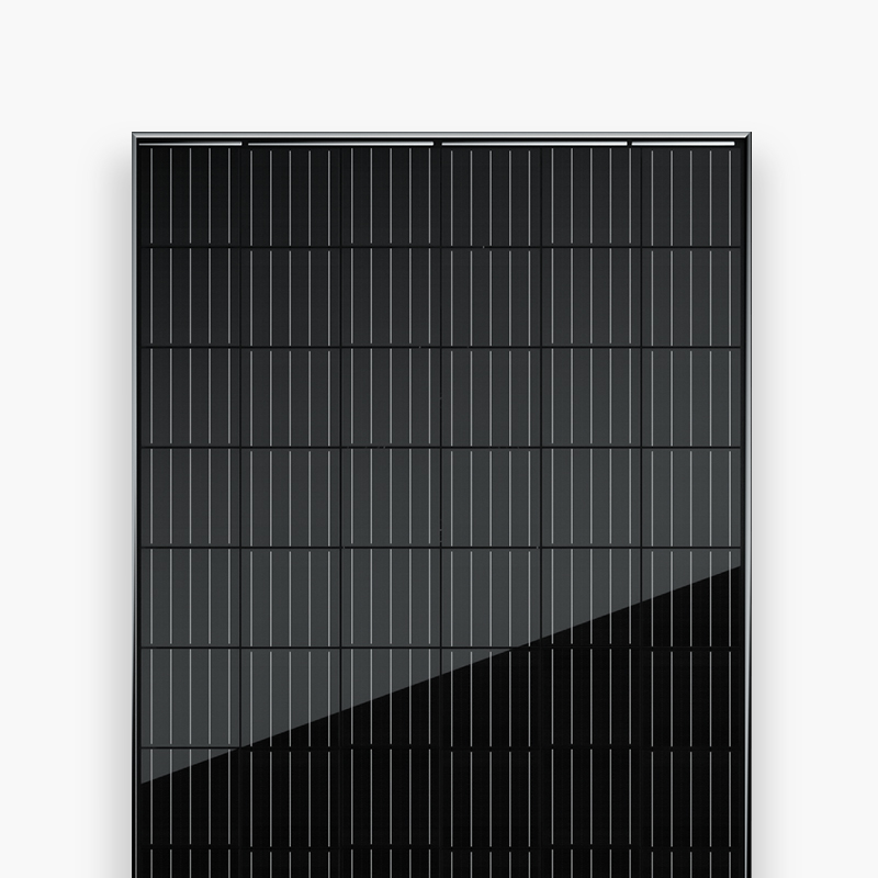 Μονοπρόσωπη ηλιακή μονάδα φωτοβολταϊκών κυψελών 315-330W μαύρο πίσω φύλλο
