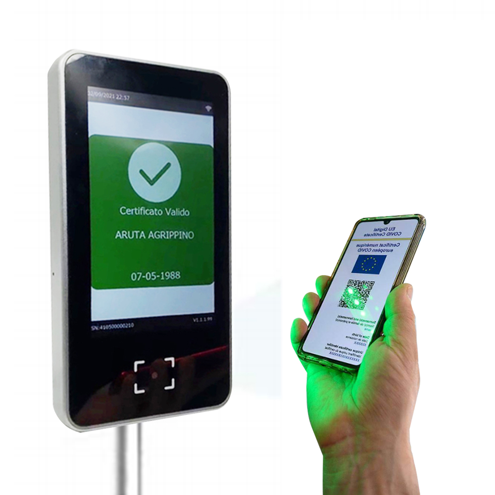 EU Digital Green Pass QR Code Scanner Health Code Control Access Control HS-600

