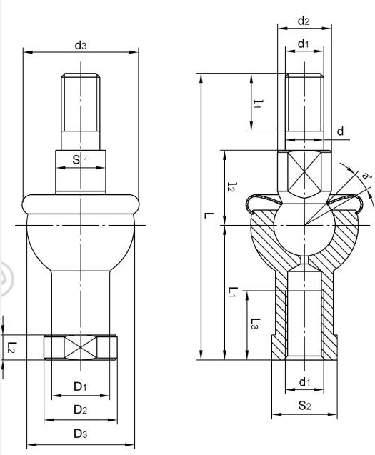 Μπίλιες Αρθρώσεις SQZ12-RS