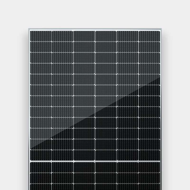 Μονοφωνικά ηλιακά πάνελ 525W-550W Φωτοβολταϊκή μονάδα μισής κοπής 144 κυψελών
