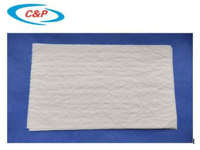Πιστοποιητικό CE ISO 13485 Υψηλής ποιότητας 30*40 cm Λευκό χαρτί πετσέτας μιας χρήσης για ιατρική χρήση
