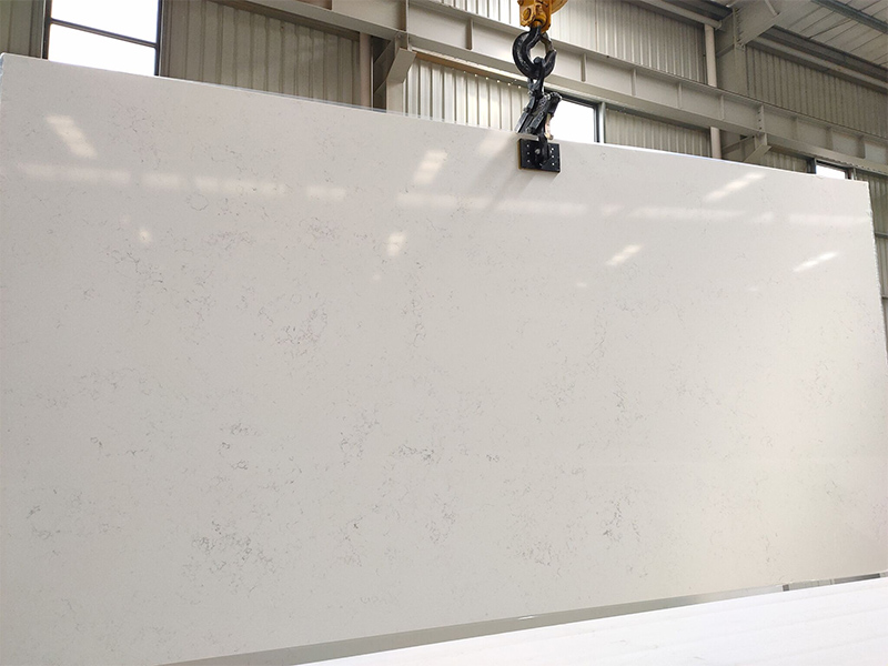 White Carrara Engineered Quartz Stone Slab Factory Τιμή
