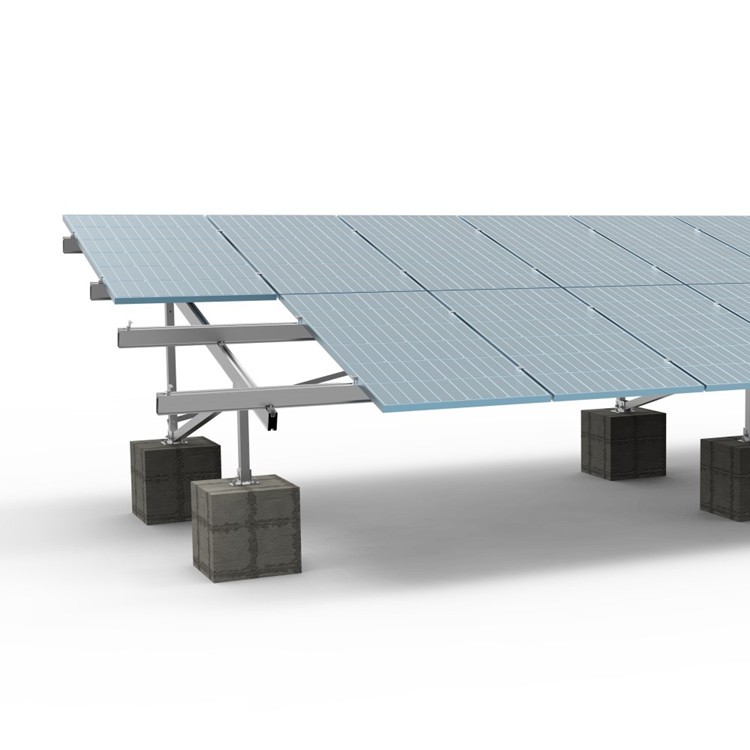 Solar Mounting System Δομή επίγειας τοποθέτησης με συστήματα ηλιακών ραφιών αλουμινίου με βίδα
