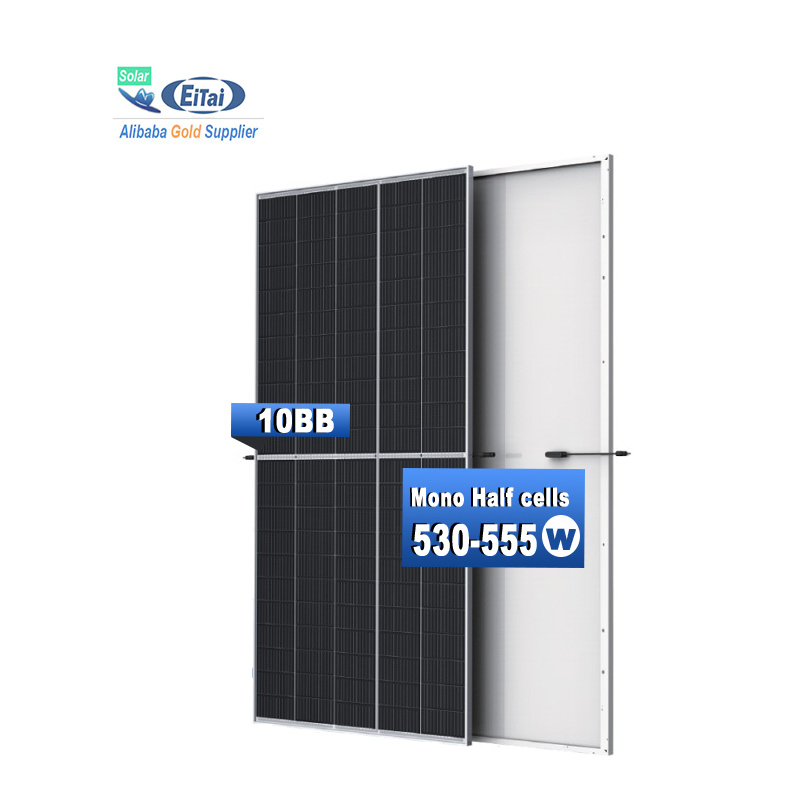 EITAI Solar Energy 11BB Panel 550W 555W 540W 530W Half Cell Solar Half Cut Sunpower Solar Panel
