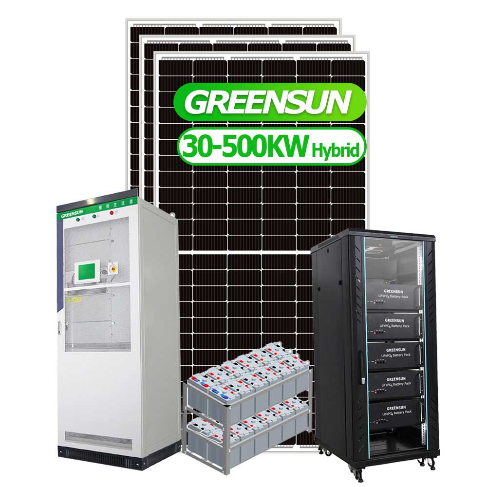 Microgrid Battery Storage Συστήματα ηλιακής ενέργειας 100KW 150KW 200AK 300KW 500KW 600KW On Off Hybrid Solar Power Solution
