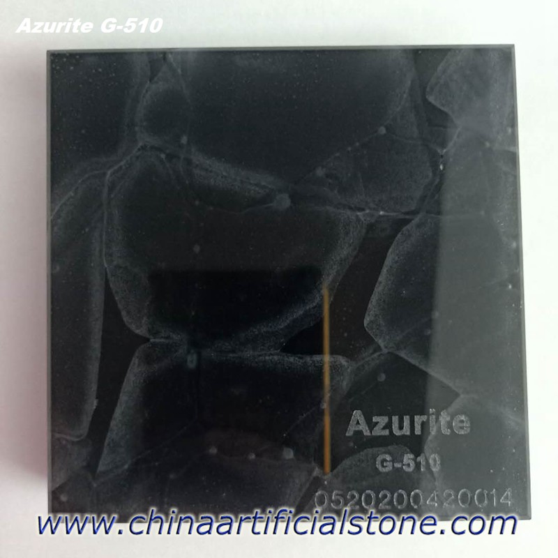 Πάνελ από γυαλί μαύρο Jade Azurite G-510