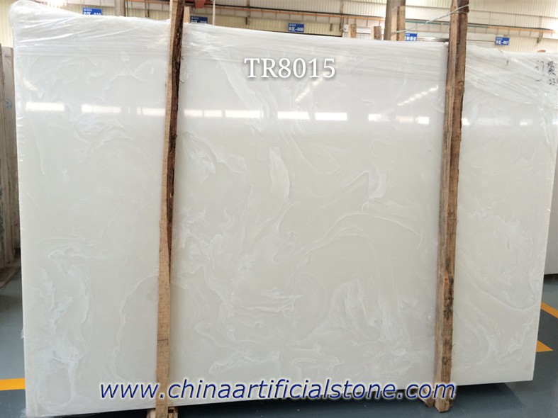 Faux White Onyx Artificial Stone Panels Onyx TR8015
