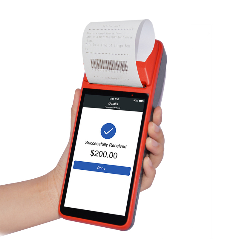 Τερματικό POS συστήματος Android NFC Mifare Card με θερμικό εκτυπωτή R330

