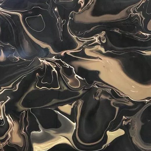 Μυστηριώδης εικόνα του Μέλανα Δρυμού Ημιδιαφανής όνυχας από πλάκα μαύρου όνυχα κατασκευασμένη από πέτρα
