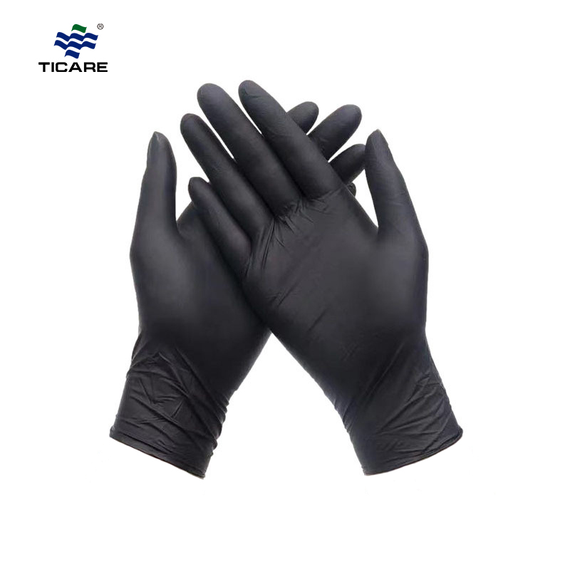 Εξεταστικά γάντια Nitrile 4 Mil Size-XL Free Powder Free, Μαύρα
