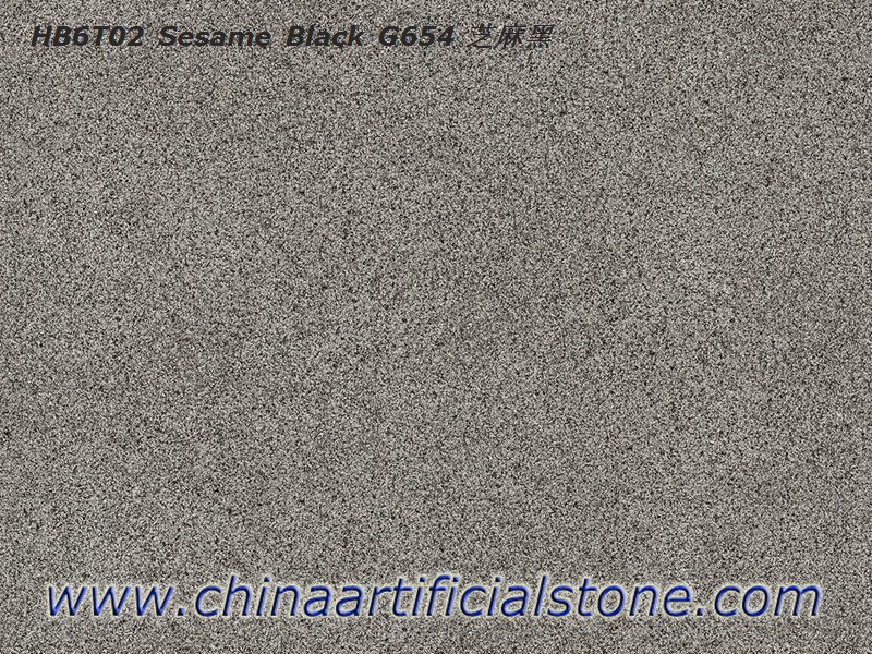 Επιστρώσεις εξωτερικού χώρου από πορσελάνη Sesame Black G654 Look Granite
