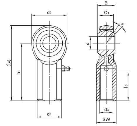 Απολήξεις ράβδων από χάλυβα JFX4 Chromoly