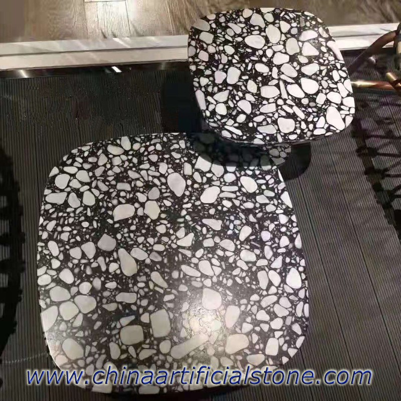 Επιτραπέζια Cobble Black Terrazzo