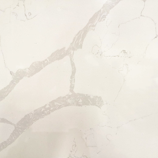Marble Look Quartz Countertop Calacatta White Stone για Πλάκα Κουζίνας
