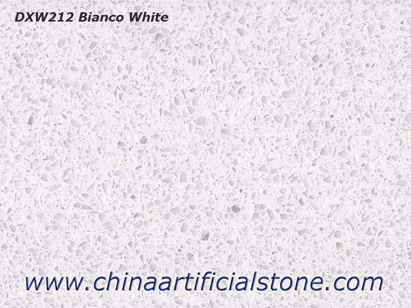 Bianco White Pure White Terrazzo Tiles and Slabs DXW212
