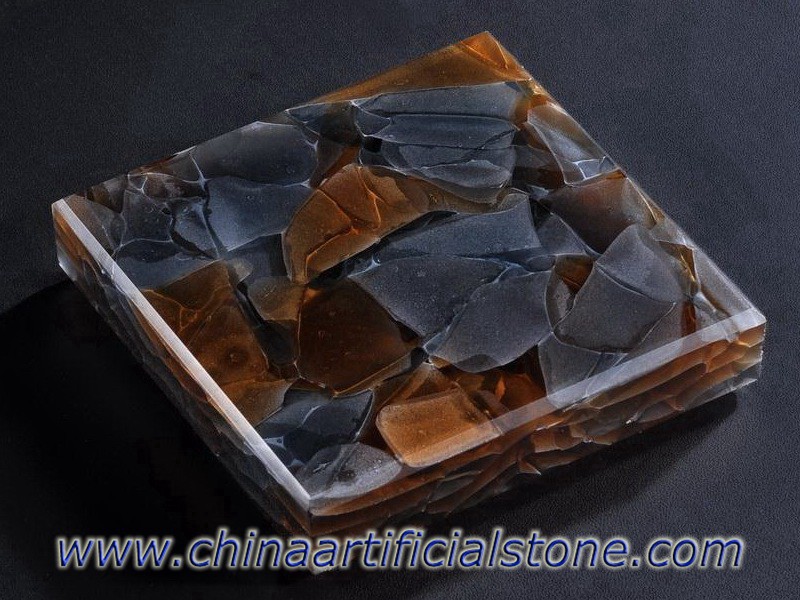 Harmony Glass2 Jade Sea Glass πλάκες R-618