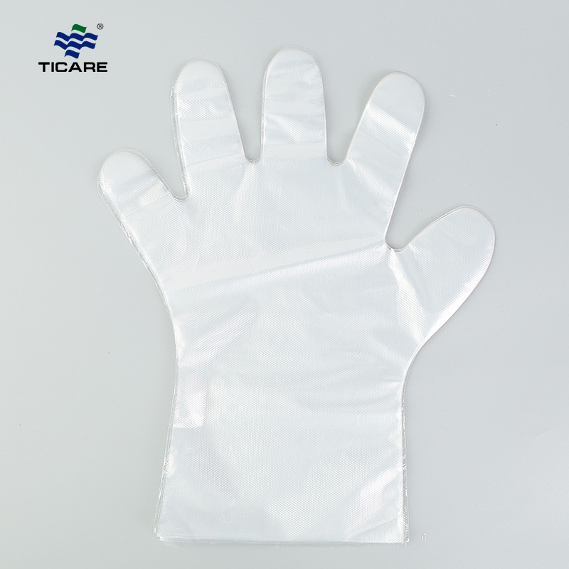 Πλαστικά Γάντια μιας χρήσης Πολυ, Μεγάλο Μέγεθος, Διαφανές
