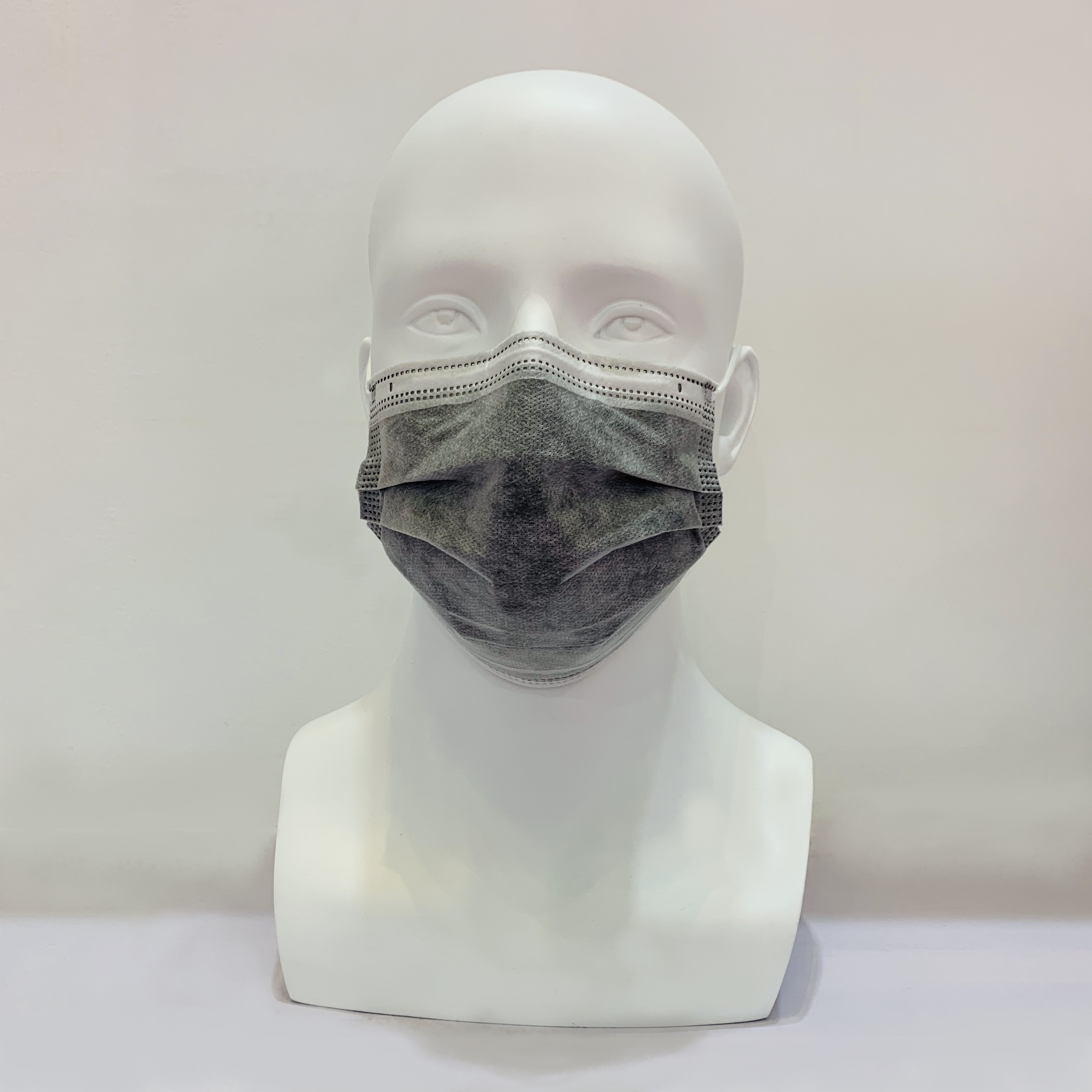 Μάσκα προσώπου με φίλτρο ενεργού άνθρακα γκρι μιας χρήσης PM 2.5 Anti Dust Active Carbon
