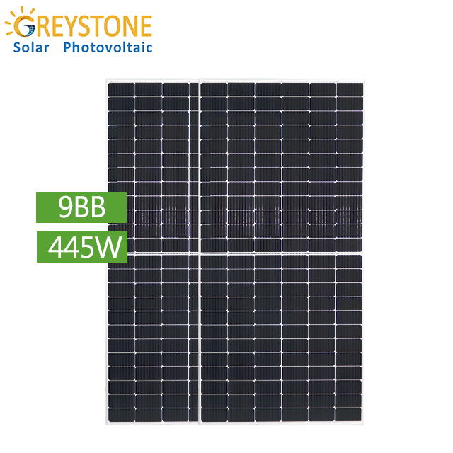GREYSTONE 166mm Bifacial Dual Glass Half Cell Mono 9bb 144 Cell Solar
